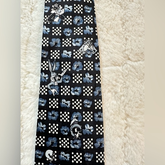 Vintage looney tunes mania tie warner bros. made in korea necktie 1995 - Picture 2 of 6